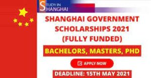 Shanghai Government Scholarships 2021