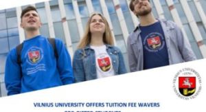 Vilnius University Masters Scholarships 2021