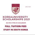 nternational Student Full Tuition Fee Scholarships 2021