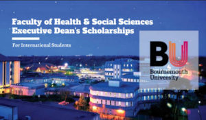 Executive Dean's Scholarships at Bournemouth University 2021