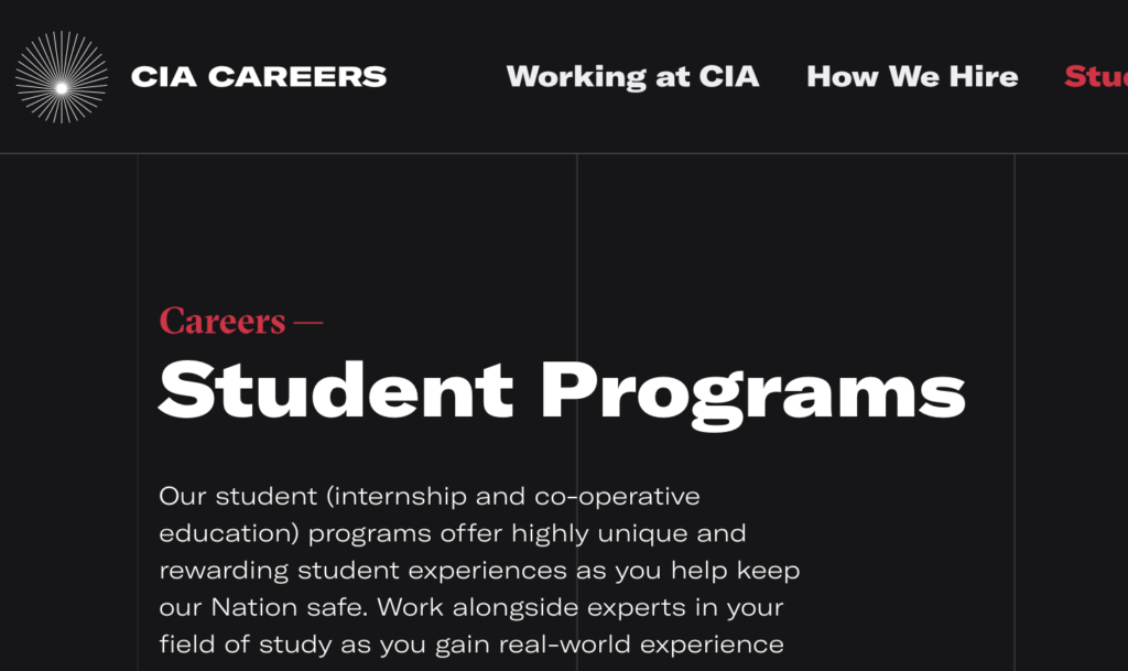 CIA Internship Program