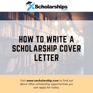 scholarship cover letter