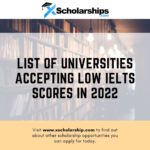 list of universities accepting low IELTS scores