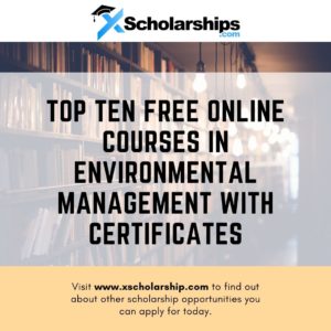 Free Online Courses in Environmental Management With Certificates