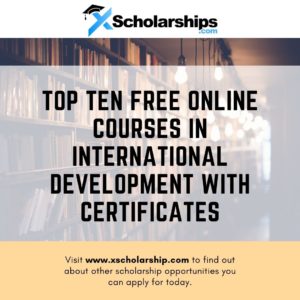 Free Online Courses in International Development With Certificates