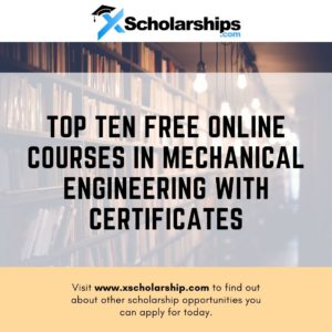 Free Online Courses in Mechanical Engineering With Certificates