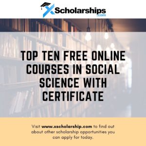 Free online courses in social science with certificate