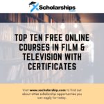 I dieci migliori corsi online gratuiti in cinema e televisione con certificati