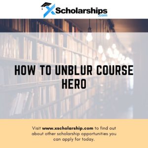 How to Unblur Course Hero