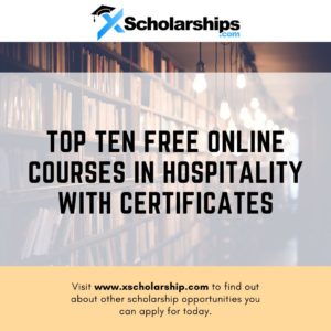 Top Ten Free Online Courses in Hospitality with Certificates