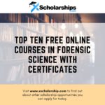 Top tien gratis online cursussen in forensische wetenschap met certificaten